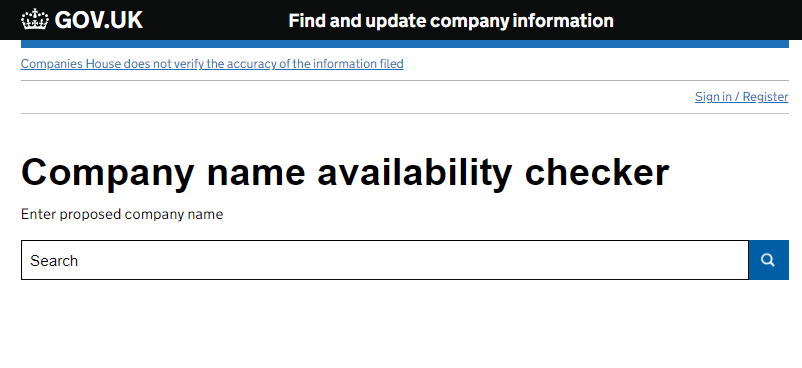 Company name